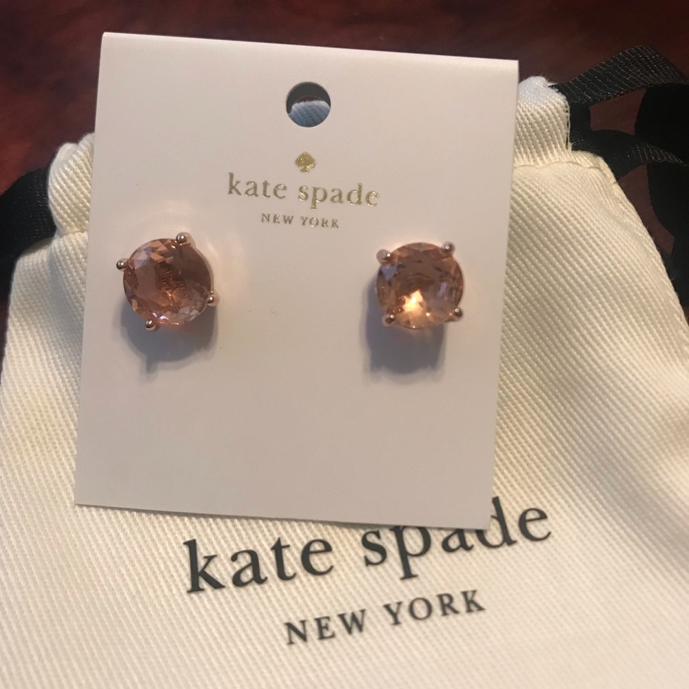 NWT • Kate Spade • Rose Gold Studs - Picture 6 of 8